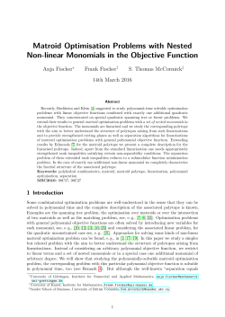 Matroid Optimisation Problems with Nested Non