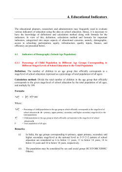 4. Educational Indicators