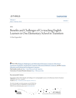 Benefits and Challenges of Co-teaching English Learners