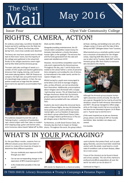 Mail May 2016 - Clyst Vale Community College