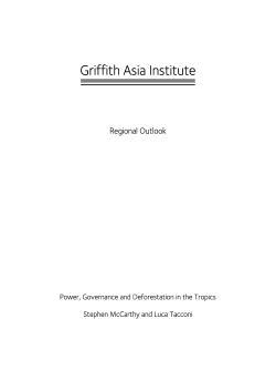 Power, Governance and Deforestation in the Tropics