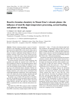 Reactive bromine chemistry in Mount Etna`s volcanic plume: the