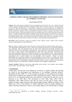 UNDERSTANDING THE REASONS BEHIND - Novitas