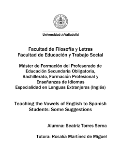 Facultad de Filosof&iacute;a y Letras Facultad de Educaci&oacute;n y