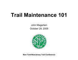 Trail Maintenance 101