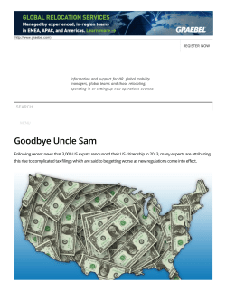 Goodbye Uncle Sam