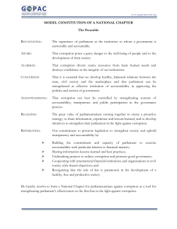 Model Constitution of a National Chapter