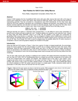 162-29: New Palettes for SAS 9 Color Utility Macros