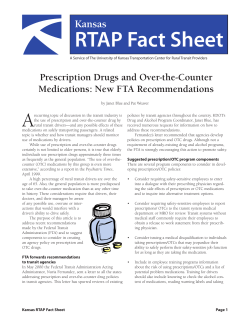 Prescription Drugs and Over-the