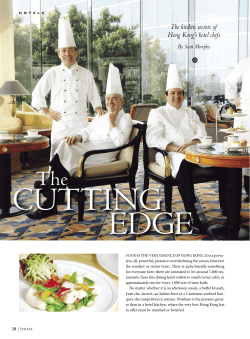 The kitchen secrets of Hong Kong`s hotel chefs