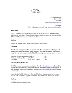 ANTH 575 The Concept of Race: syllabus