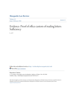 Evidence: Proof of office custom of mailing letters