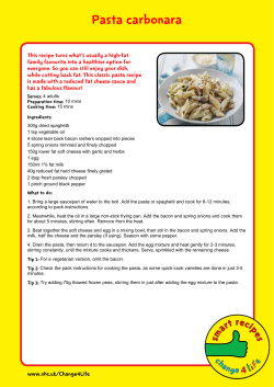 Pasta carbonara
