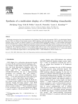 Synthesis of a multivalent display of a CD22