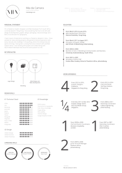 mia da camara | design