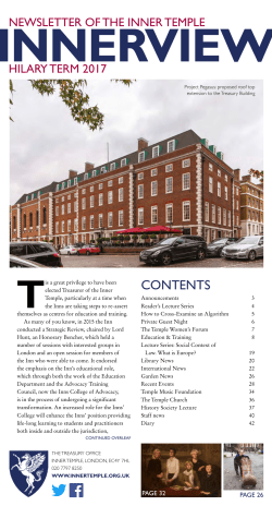 CONTENTS - Inner Temple