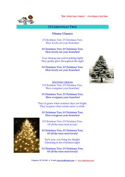 O Christmas Tree - California Systems