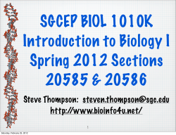 Metabolism and enzymes: ch 6