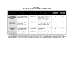 retail outlets selling bulk item stickers