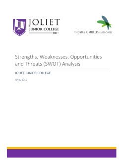 Strengths, Weaknesses, Opportunities and