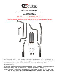 2004-15 Nissan Titan V8, 5.6L BlackHeart Dual Cat-Back