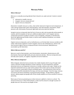 Mercury in school - Hocking County Health Department