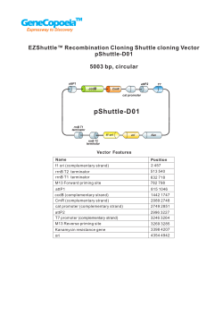 pShuttle-D01 - GeneCopoeia