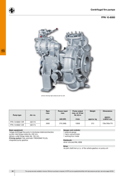 FPN 10-8000 Centrifugal fire pumps