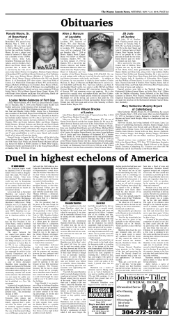 Obituaries - Wayne County News