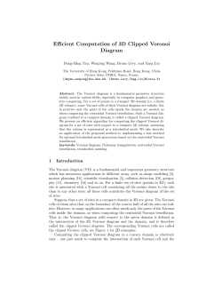 Efficient Computation of 3D Clipped Voronoi Diagram