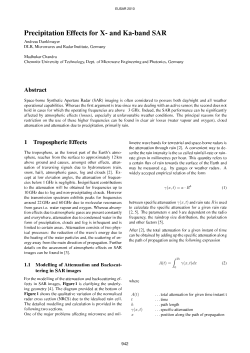 Precipitation Effects for X- and Ka-band SAR