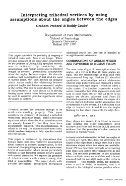 Interpreting trihedral vertices by using assumptions about the angles