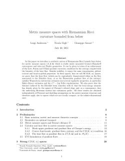 Metric measure spaces with Riemannian Ricci curvature bounded