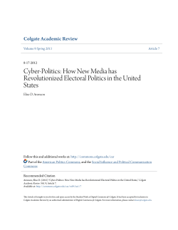 How New Media has Revolutionized Electoral Politics in the United