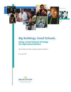 Big Buildings, Small Schools