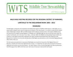 bald eagle nesting records for the regional district of nanaimo
