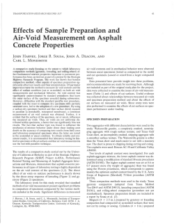 Effects of Sample Preparation and Air