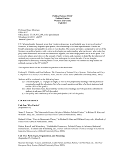 Political Parties - Western University Political Science