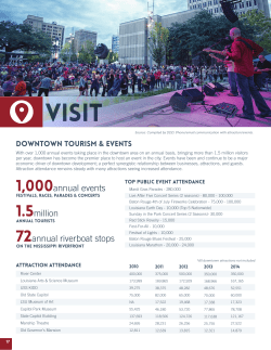 1,000annual events 72annual riverboat stops 1.5million
