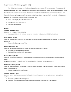 Chapter 7: Issues of the Gilded Age (pg. 193 &ndash; 207) The Gilded Age