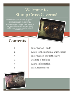 Education Pack - Stump Cross Caverns