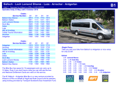 Balloch - Loch Lomond Shores - Luss - Arrochar