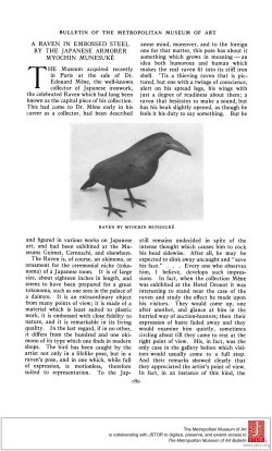A RAVEN IN EMBOSSED STEEL