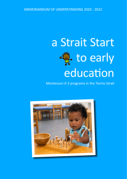 a Strait Start to early education
