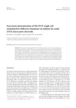 Exocytosis determination of SH-SY5Y single cell stimulated by