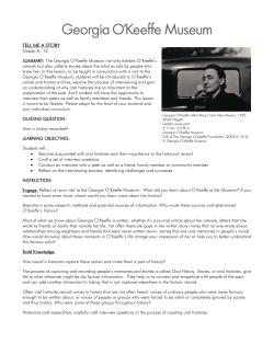 tell me a story - Georgia O`Keeffe Museum