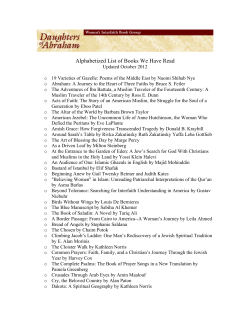 Print an alphabetical list of all the books  we have been reading.