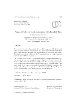 Nonpositively curved 2-complexes with isolated flats
