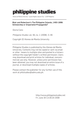 The Philippine Islands, 1493&ndash;1898