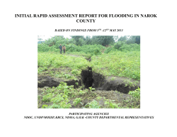 KIRA FLOODING ASSESSMENT REPORT FOR NAROK COUNTY